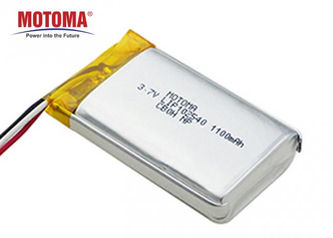 μπαταρίες 1100mah 3.7V Motoma, ελαφριά μπαταρία λίθιου των οδηγήσεων με το PCM και συνδετήρας 0