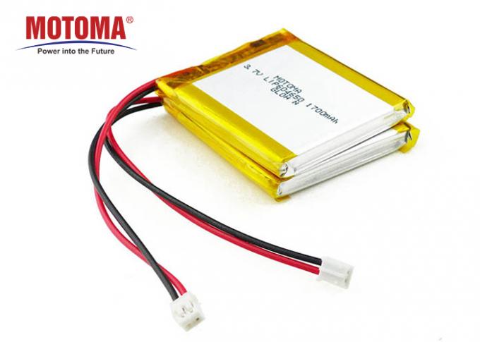 Ιονική επαναφορτιζόμενη μπαταρία 1700mah λίθιου 604650 για το ψηφιακό πλαίσιο φωτογραφιών 0