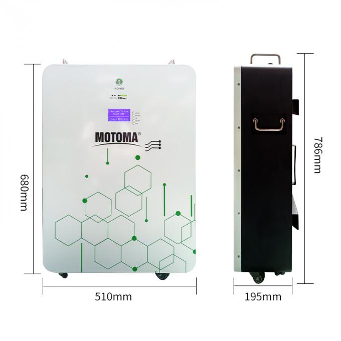 Πακέτο μπαταριών Bluetooth 48V 200Ah LiFePO4 για το σύστημα ηλιακής ενέργειας 0