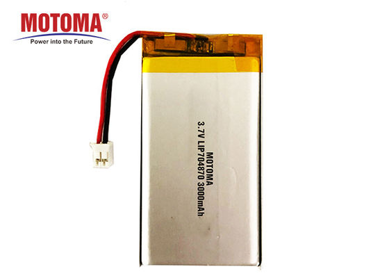 Πολυμερής μπαταρία 3000mah 3.7V λίθιου υψηλής ικανότητας 500 φορές ζωή κύκλων