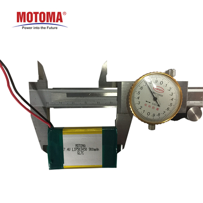 Αγορά 7.4V 900mAh επανακαταλογηστέο πακέτο μπαταριών λίθιου ιονικό για το ιατρικό εξοπλισμό σε απευθείας σύνδεση κατασκευαστής